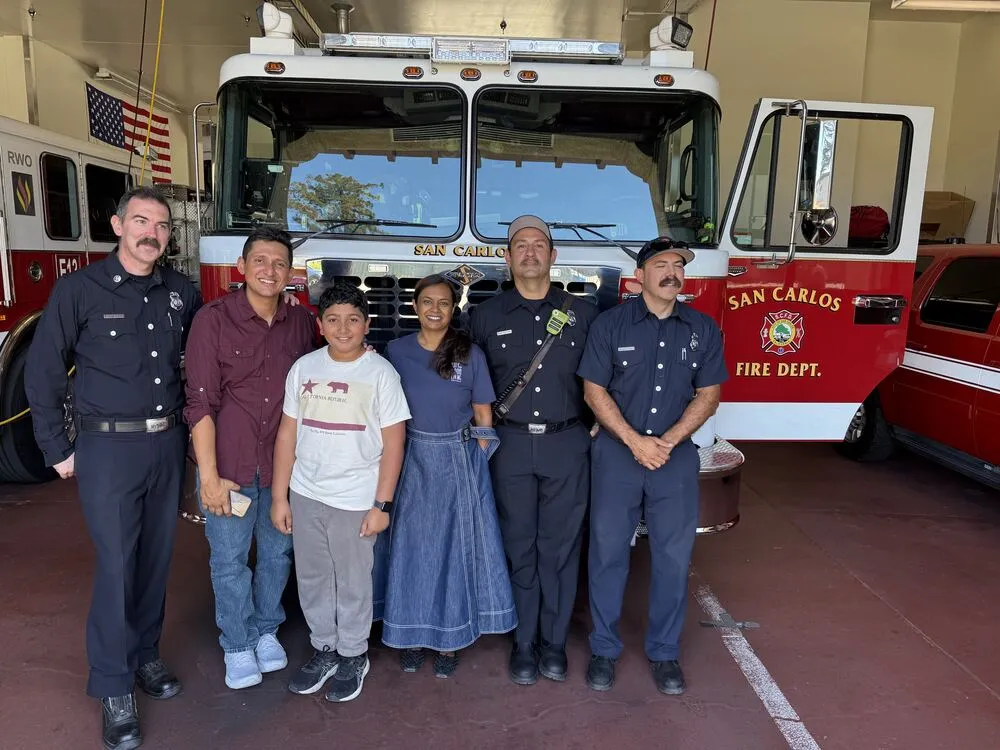 Pranita with San Carlos Fire Department