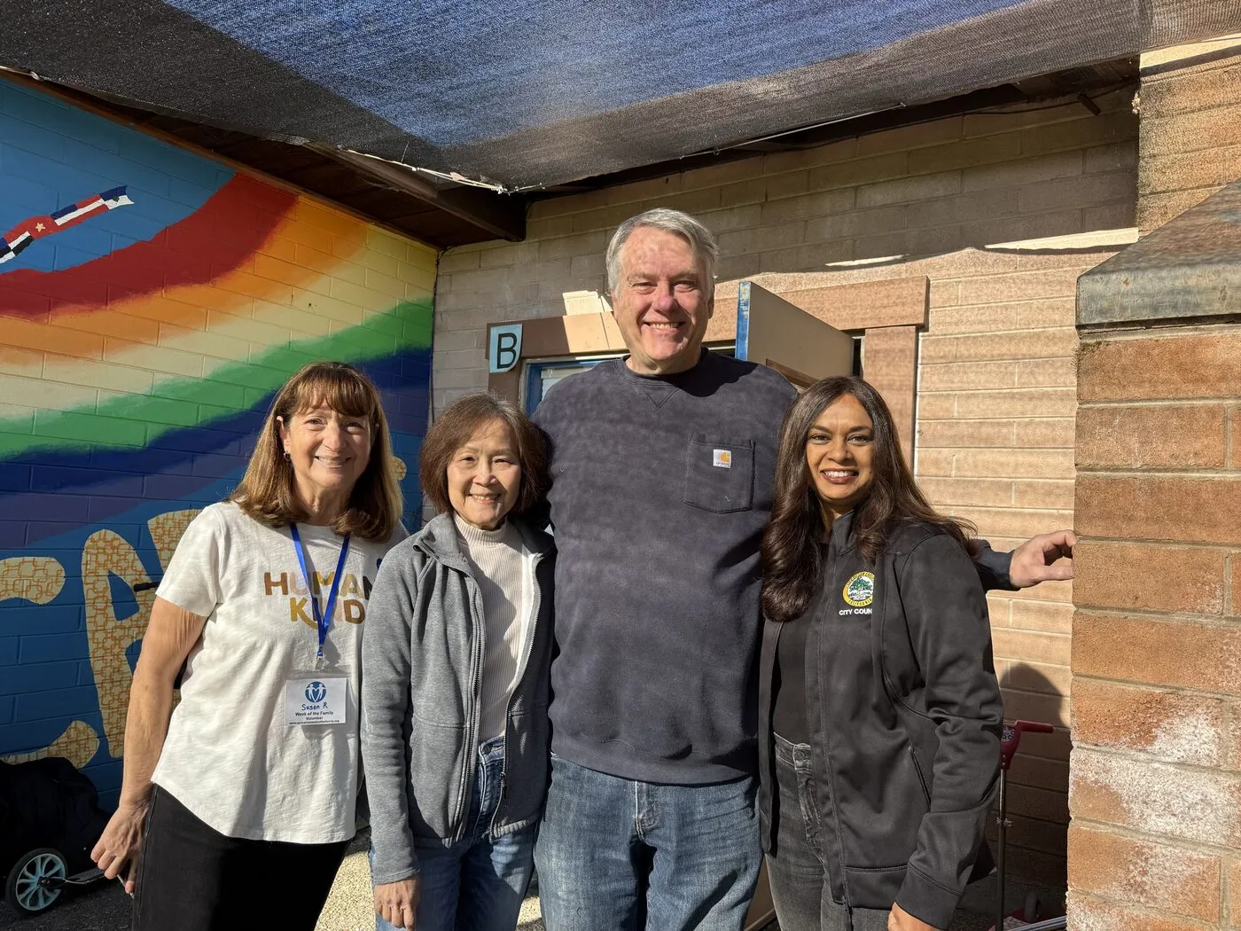 Pranita at a community mural project