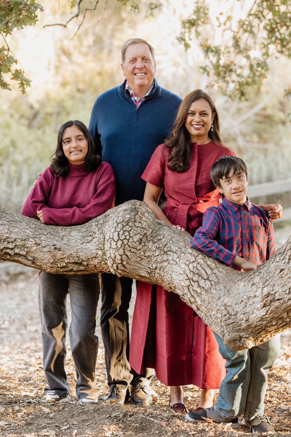 Pranita with her family