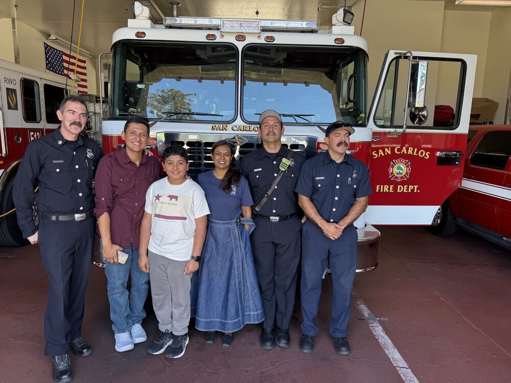 Pranita with San Carlos Fire Department